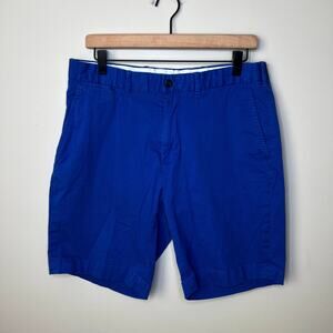 Polo Golf Ralph Lauren Men's Bright Blue Cotton Twill Chino 9"‎ Shorts Size 34